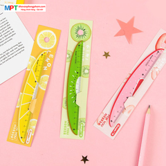 Thước kẻ cute hình hoa quả 15cm GuangBo H05338