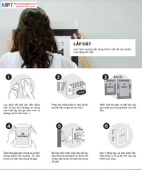 Miếng dán treo tranh 3M Command 17203-ES - Màu trắng, chịu tải 5.4kg - Vỉ 8 miếng vừa, 4 miếng nhỏ (Nhập khẩu bởi 3M Việt Nam)