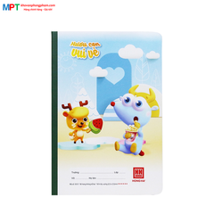 Vở 4 ô ly Hồng Hà 80 trang Huơu con vui vẻ 0515 - Giấy định lượng 100gsm - Mua 5 quyển tặng 01 bút chì