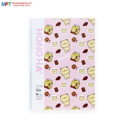 Vở kẻ ngang Hồng Hà 80 trang Study Oringa 1435 - Định lượng 70gsm, giấy chống lóa, mỏi mắt - Mua 10 quyển tặng 1 bút xoá