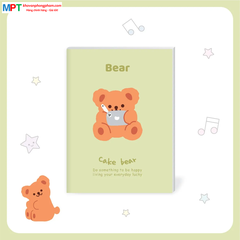 Vở kẻ ngang Bear 120 trang Hải Tiến 4276 - Định lượng 70gsm - Mua 10 tặng 1 bút bi (Kích thước 190 x 260 mm)