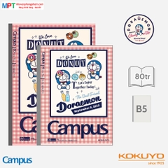 [MẪU MỚI 2024] Vở kẻ ngang Campus Doraemon Phong Cách Retro 80 trang - Mua 10 tặng 1 bút bi