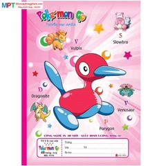 Vở 4 ôly Pokemon Hải Tiến 48 trang 1114 bìa 3D - Định lượng 100gsm - Mua 10 quyển tặng 01 bút chì