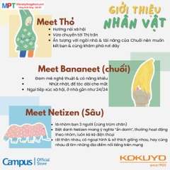 [MẪU MỚI 2024] Vở Caro Campus Land of Too-Shy 80 trang - Dòng kẻ caro 5mm (Mua 10 tặng 1 bút bi)