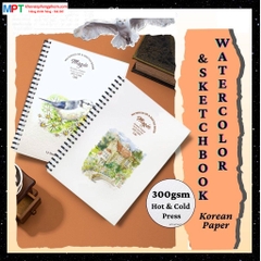 Sổ vẽ màu nước khổ A3 - 20 tờ Takeyo TMG-8287 (Định lượng 300gsm)