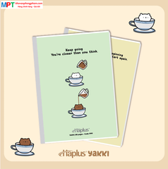 Vở kẻ ngang Haplus 80 trang YAKKI 9141 - Định lượng 60gsm, giấy chống lóa - Mua 10 quyển tặng 1 bút bi