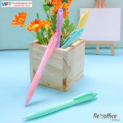 Hộp 5 bút gel bi màu Pastel Thiên Long Flexoffice Pazto FO-GELB039/VN nét 0.6mm - Mực xanh