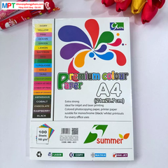 Bìa màu A3 Summer Hoàng Mai - Định lượng 160gsm - 100 tờ/tập