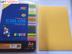 Bìa màu A4 màu VÀNG KIM - Định lượng 160gsm - 100 tờ/tập