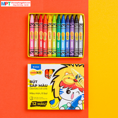 Sáp màu Thiên Long 12 màu CR-C016 - Mua từ 200 hộp chiết khấu 5%