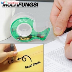 Băng dính kỳ diệu 3M Scotch 19mm x 7.62m Cat.105, trong suốt, bám dính tốt, viết lên được