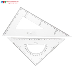 Bộ thước Eke, đo độ Deli 6435 - 33cm