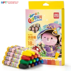 Bút sáp màu dầu 18 màu Deli 6962 (Sáp dầu)