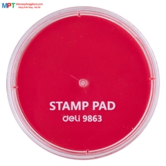 Khay mực dấu Deli 9863 - KT: 84x84x25 mm