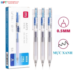 [MUA 10 TẶNG BÚT BI] Bút gel Deli A575 ngòi 0.5mm - Mực đen, Mực xanh (viết lên tới 800m)