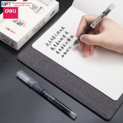 [MUA 10 TẶNG BÚT CHÌ] Bút gel Deli S856 ngòi 0.5mm - nhanh khô, ống mực liền