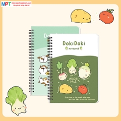 Sổ lò xo Hải Tiến A4 200 trang DOKI DOKI 8533 - Kích thước 210 x 297 mm, Định lượng 70gsm