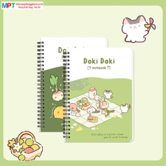 Sổ lò xo Hải Tiến A6 200 trang DOKI DOKI 7086 - Kích thước 100x150 mm, Định lượng 70gsm