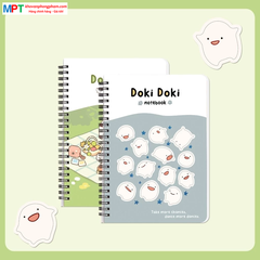 Sổ lò xo  Hải Tiến A5 300 trang DOKI DOKI 8557 - Kích thước 150 x 210 mm, Định lượng 70gsm