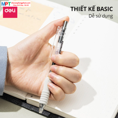 Bút Gel đệm xốp Deli G104 ngòi ST 0.5mm - viết trơn, nhanh khô