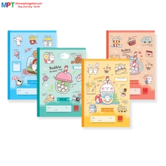 Vở 4 ô ly Hồng Hà 200 trang Good Time 0588 - Giấy định lượng 70gsm - Mua 5 quyển tặng 01 bút chì