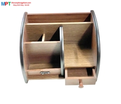 Cắm bút gỗ HX-1018 - Kích thước: 202 x 143 x 148mm