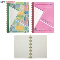 Sổ lò xo Klong caro A5 200 trang 300 (148x210mm)