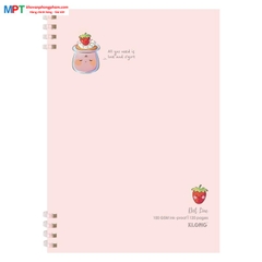 Sổ lò xo KLONG Dot Line nhựa mềm 2 đầu khổ A5 120 trang 514 - Định lượng 100gsm - Kích thước 148x210mm
