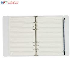 Sổ còng sắt KLONG kẻ ngang nét đứt khổ A5 100 tờ 517 - Định lượng 100gsm - Kích thước 148x210mm