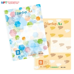 Sổ lò xo Klong đơn A4 400 trang giấy ĐL70gsm Ms959