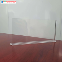 Biển chức danh mica đế gỗ 3 cấp kích thước 12x24cm - Bảng tên chức danh