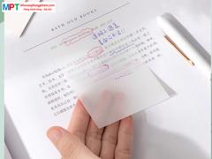 Giấy nhớ trong suốt 3x2 - Kích thước: 76x50mm - 50 tờ/tập