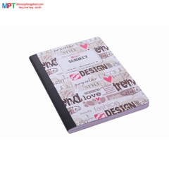 Sổ bìa bồi caro Hồng Hà 300 trang Subject A4 4551