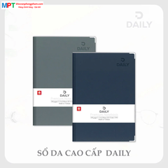 Sổ bìa da DAILY 6 - 240 trang 8779 - Kích thước 150 x 210mm - Định lượng 70gsm, dòng kẻ ngang