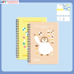 Sổ lò xo Hải Tiến A6 MONO 200 trang 6799 - Giấy vàng chống loá, kích thước 100 x 150 mm