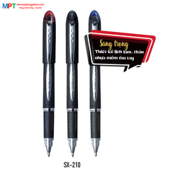 [MUA 12 CÁI TẶNG 1 CÁI] Bút bi Uni Jetstream SX-210 Ngòi 1.0mm đậy nắp - Mực xanh (Nhập khẩu bởi Cty Thái Á)