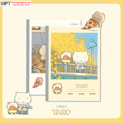 Vở kẻ ngang Haplus 80 trang TARO 9066 - Định lượng 70gsm, giấy vàng chống lóa - Mua 10 quyển tặng 1 bút bi