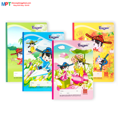 Vở 4 Ô ly Hồng Hà 48 trang Trạng Nguyên 0555 - Định lượng 100gsm, Giấy vàng chống lóa mỏi mắt - Mua 10 quyển tặng 1 bút chì
