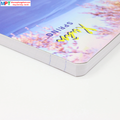 Vở kẻ ngang Hồng Hà 200 trang bốn mùa 1002 - Định lượng 58gsm - Mua 5 quyển tặng bút bi hoặc túi Clear