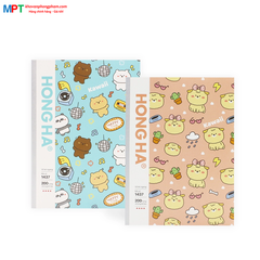Vở kẻ ngang Hồng Hà 200 trang Study Oringa 1437 - Định lượng 70gsm, giấy chống lóa, mỏi mắt - Mua 5 quyển tặng 1 bút xoá