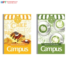 Vở kẻ ngang có chấmCampus Coffee Shop 200 trang - Mua 5 quyển tặng bút bi