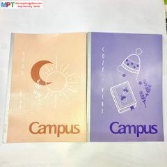 Vở Campus Muted Color 80 trang (Dòng kẻ ngang) - Mua 10 quyển tặng bút bi