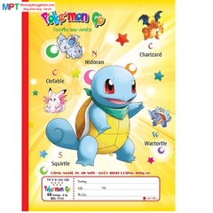 Vở 4 ôly Pokemon Hải Tiến 48 trang 1114 bìa 3D - Định lượng 100gsm - Mua 10 quyển tặng 01 bút chì