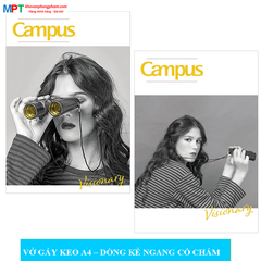 Vở A4 Campus Visionary 200 trang - dòng kẻ ngang có chấm