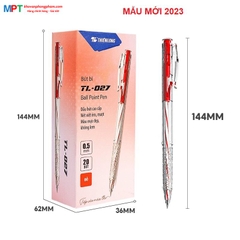[TẶNG BÚT NHẬT 28K] Hộp 20 Bút bi Thiên Long TL-027 nét 0.5mm