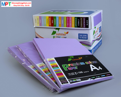 Bìa màu A4 MÀU TÍM KHOAI MÔN - Định lượng 160gsm - 100 tờ/tập