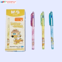 Bút gel xóa được M&G AKP182A6 nét 0.5mm - Mực đen, mực xanh