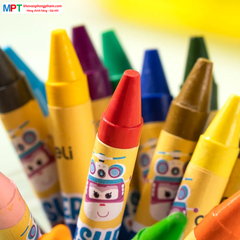 Bút sáp màu 18 màu Super Wings Deli EC21010