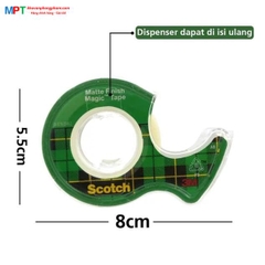 Băng dính kỳ diệu 3M Scotch 12.7mm x 11.4m Cat.104, trong suốt, bám dính tốt, viết lên được
