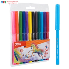 Bút dạ màu 12 màu Deli C10003
